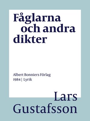 cover image of Fåglarna och andra dikter